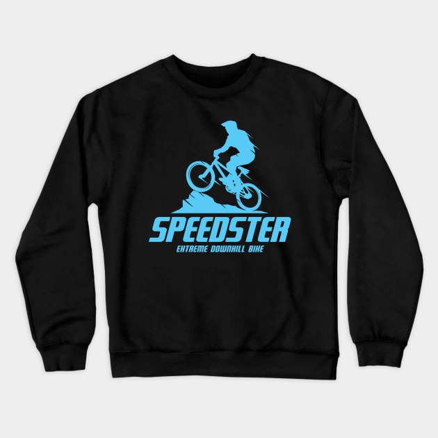 Extreme Downhill bike speedster Crewneck Sweatshirt by Mande Art